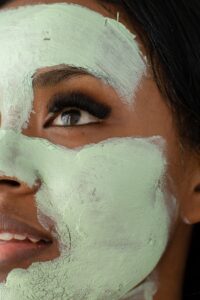 avocado masque on the face